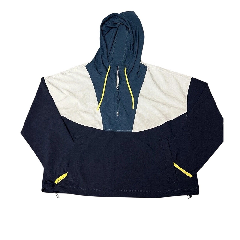 TE VERDE Women's XL Colorblock Windbreaker Adirondack Jacket Outdoors Hiking